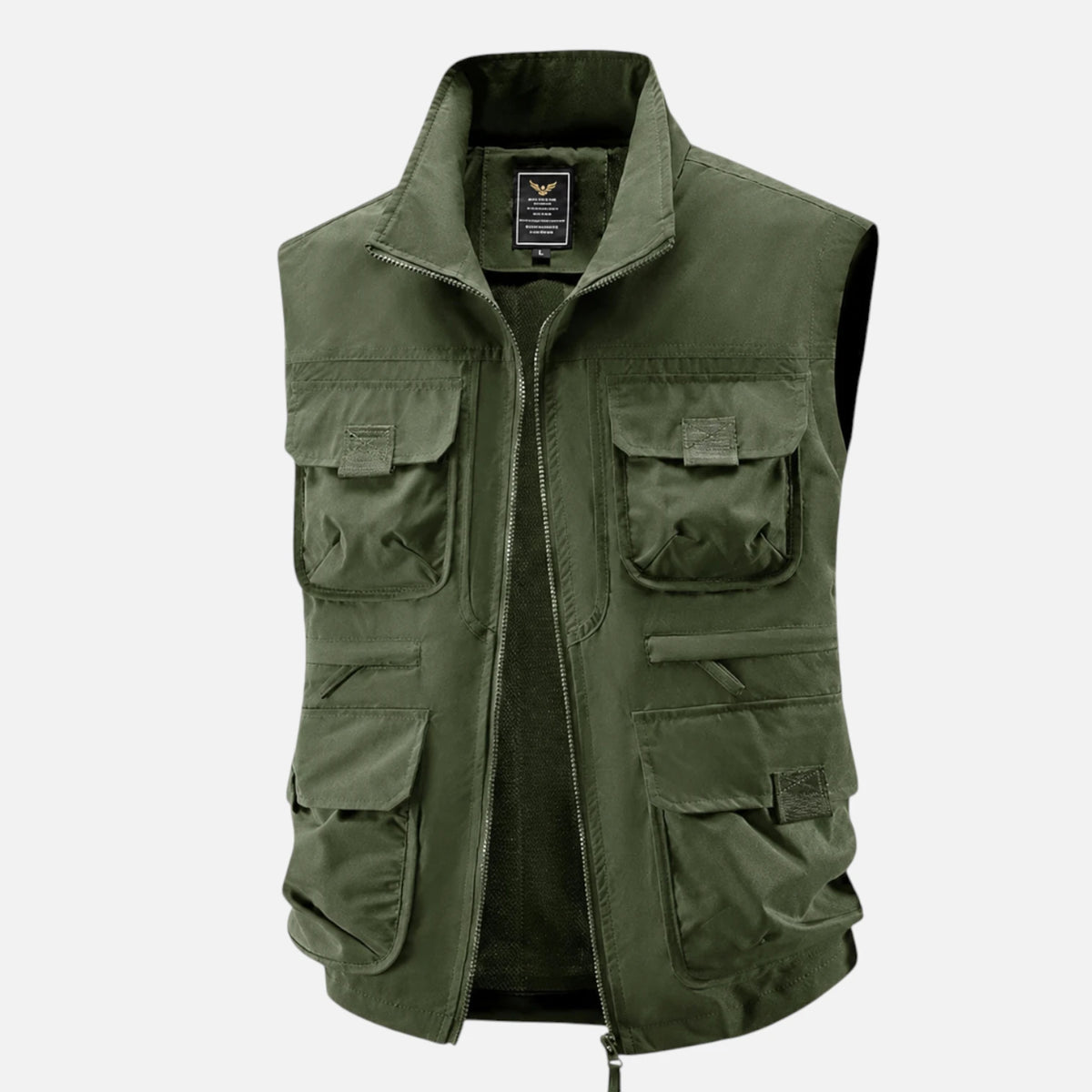 Vert kaki foncé / M Veste sans manches randonnée homme