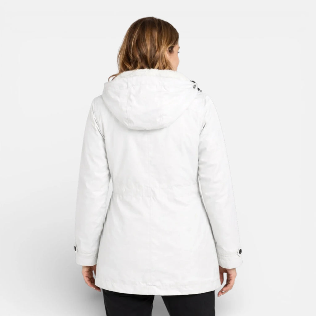 Veste imperméable coupe-vent avec capuche pour femme