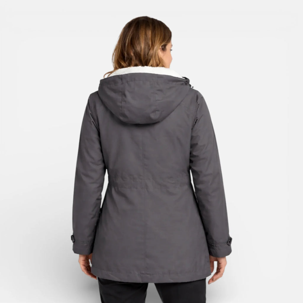 Veste imperméable coupe-vent avec capuche pour femme